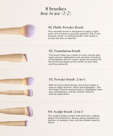OGB Pro Brush Set Foundation Brush