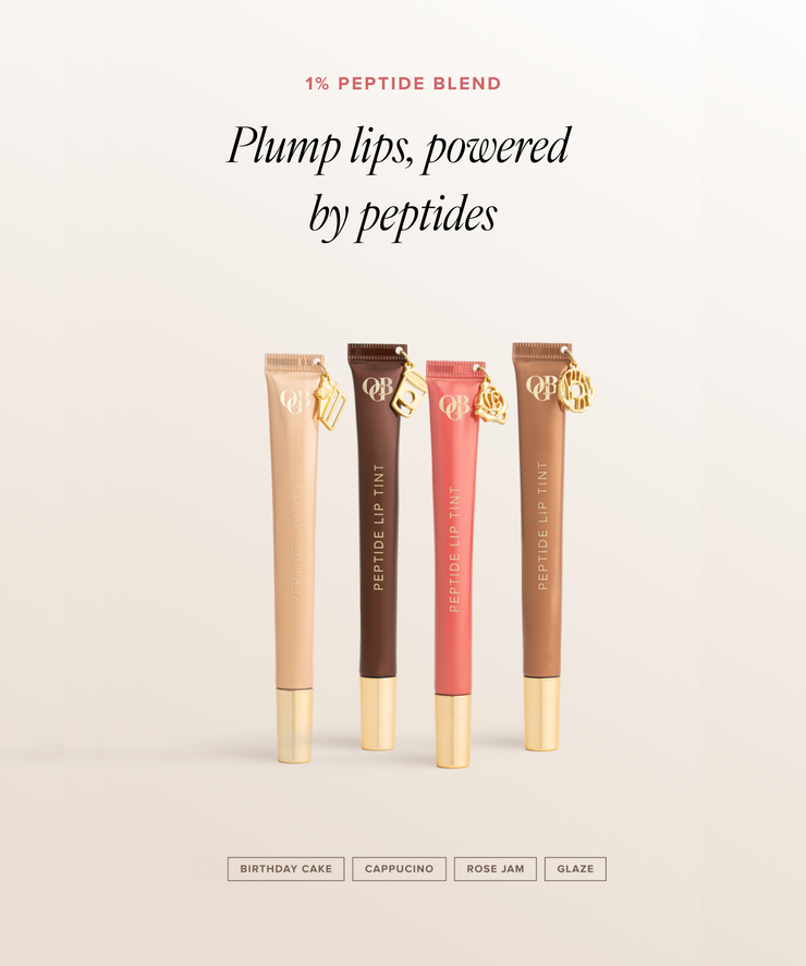 Peptide Lip Tint | Rose Jam Foundation Brush