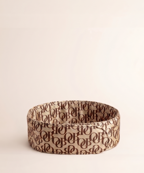 Satin Jacquard Print Headband Foundation Brush