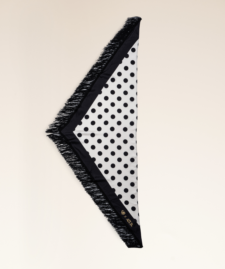 OGB x Azur | Dot Print Scarf Foundation Brush