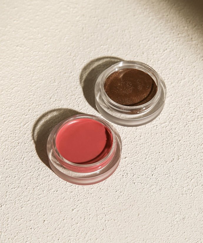 Duo Pots Lip + Eye | Satin Knickers + Bronze